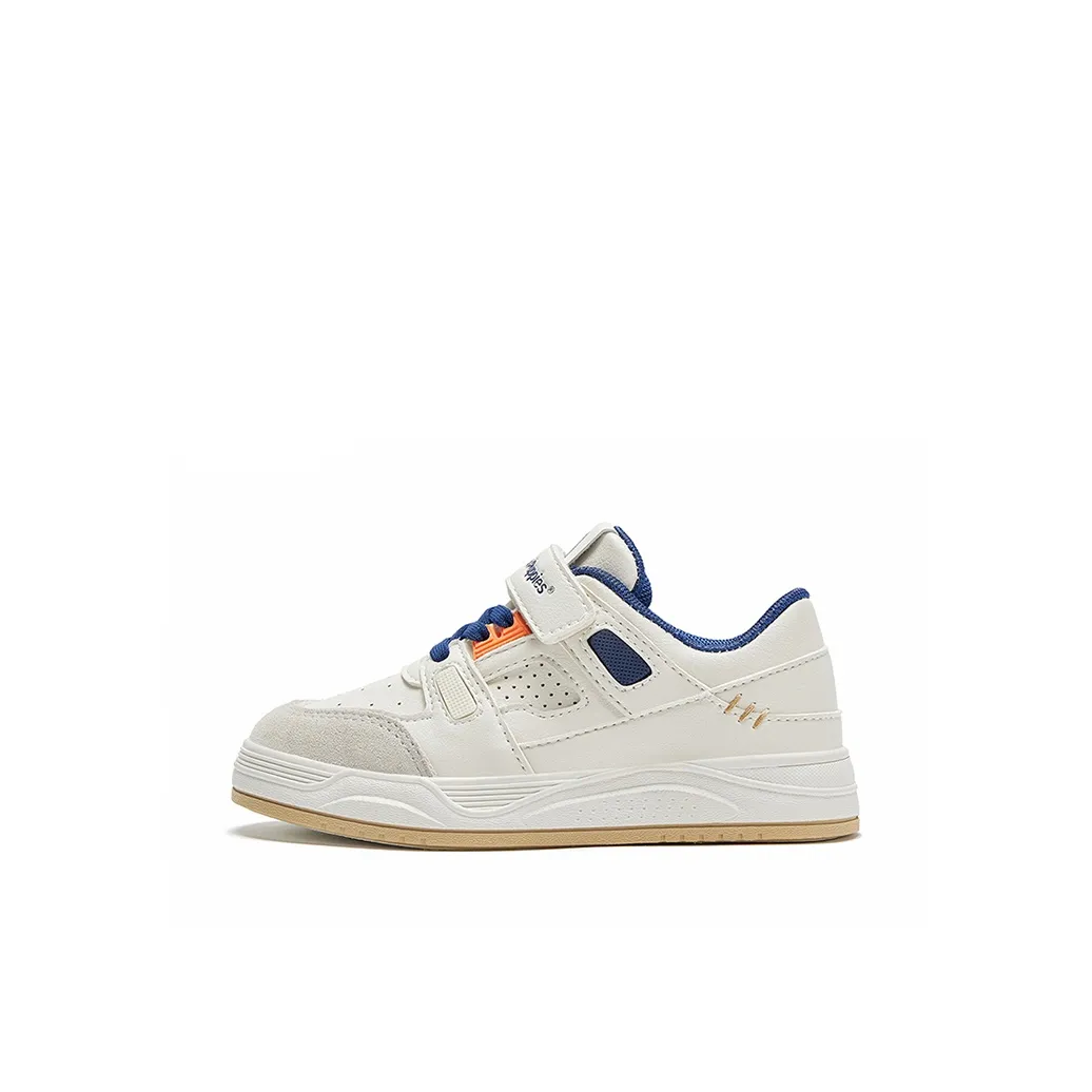 Hush Puppies Low Top Skateboard Shoes White Blue Kids'