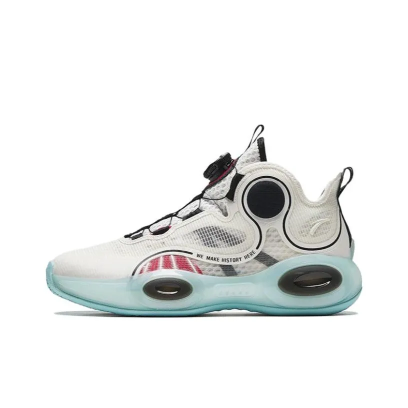 Antakids Alien 3 Устойчивые к истиранию Дышащие Детские Баскетбольные Кроссовки Белый Черный