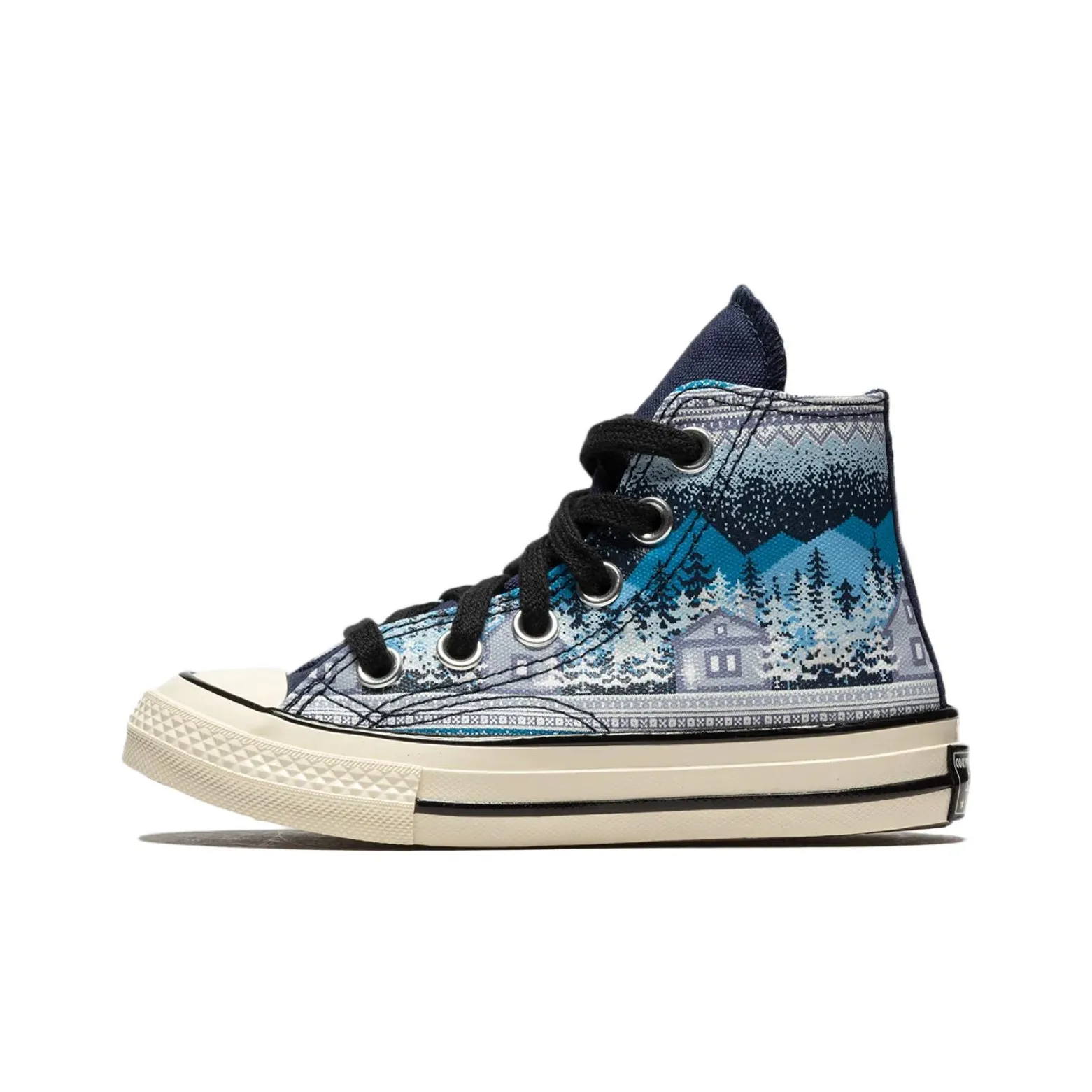 Converse Chuck 70 Низкий Верх Устойчивый к Износу Высокий Топ Кеды Черный Синий