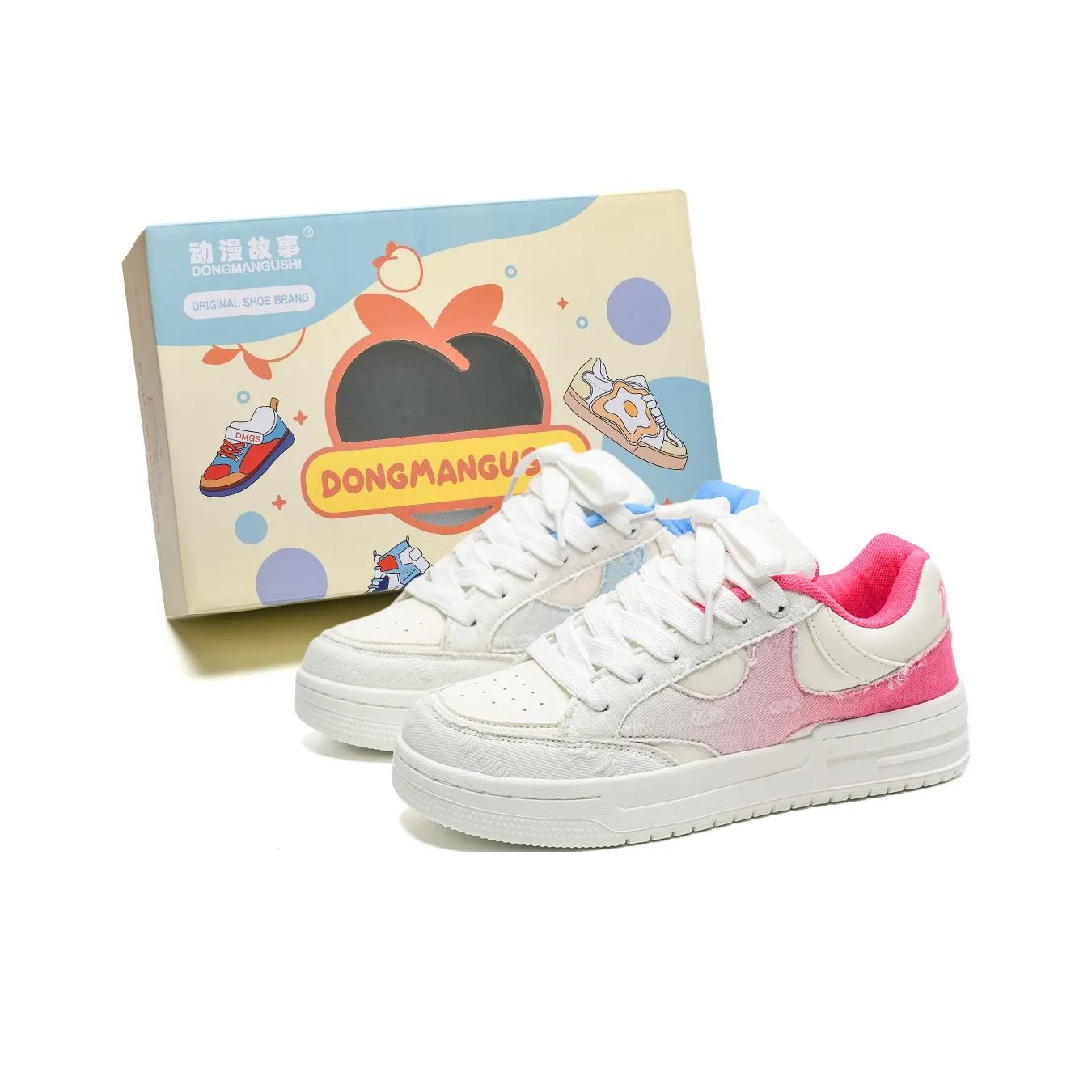 Anime Story Slip-Resistant Abrasion-Resistant Lightweight Breathable Low-Top Skateboard Shoes Unisex Mismatched Anime Story Противоскользящий Устойчивый к износу Легкий Дышащий Низкий верх Скейтборд Кроссовки Унисекс Несовпадающие