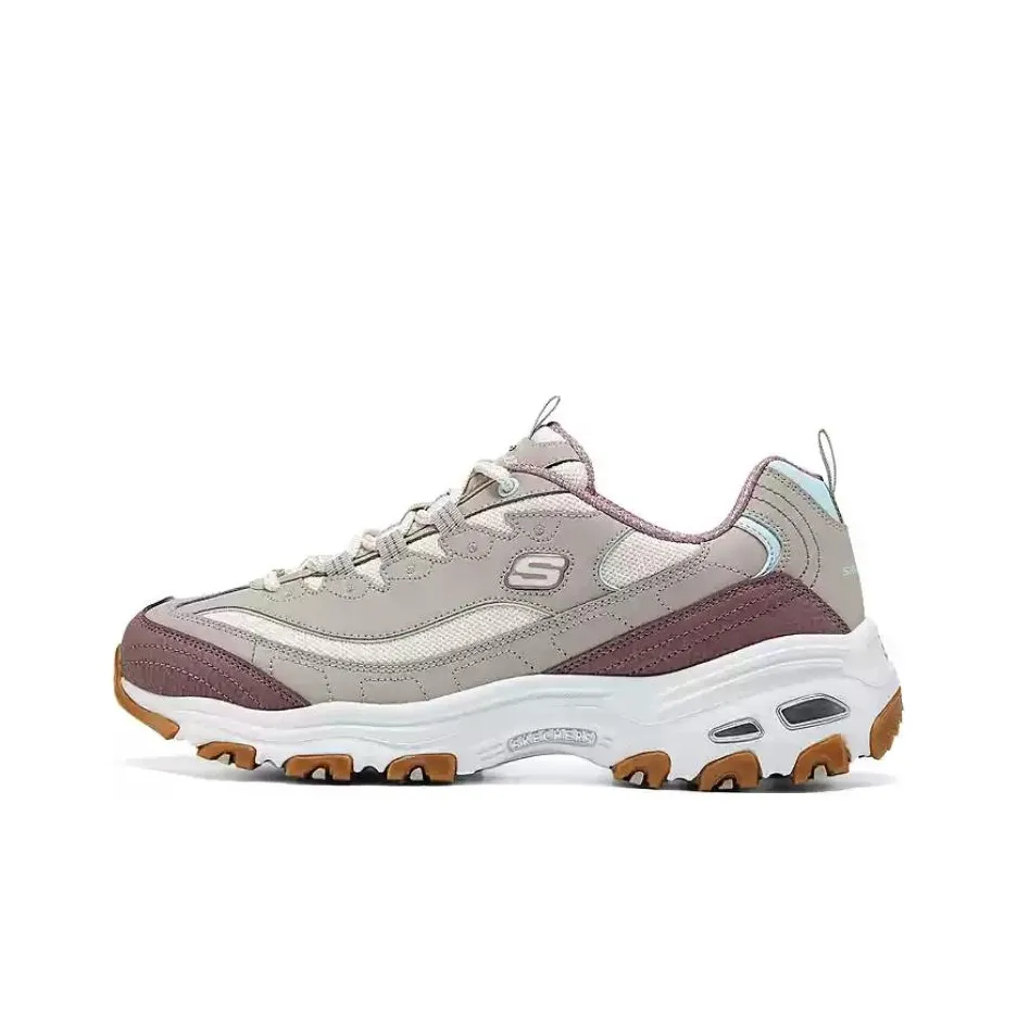 Skechers DLITES Low Top Chunky Sneakers Women's Taupe