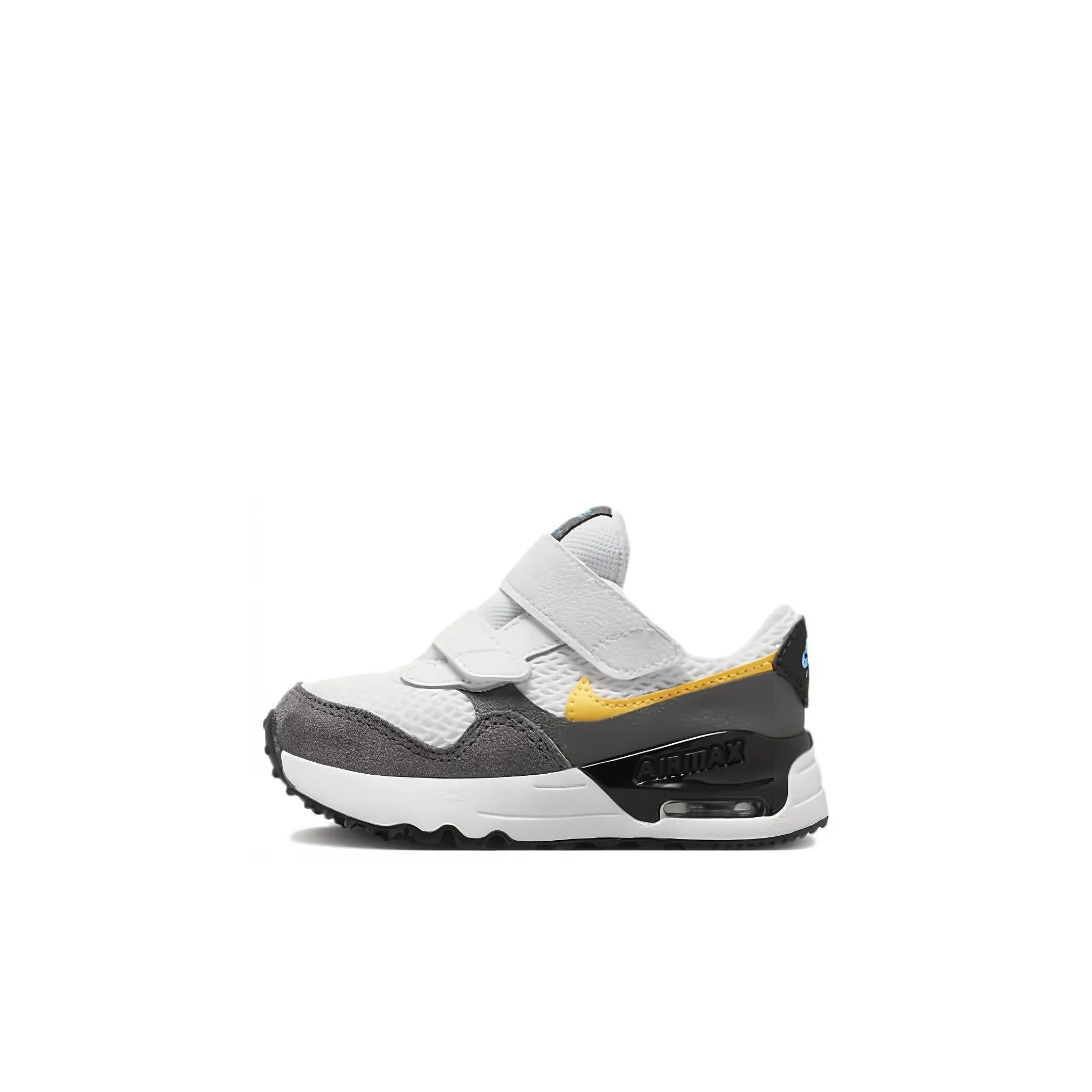 Nike Air Max SYSTM Low Топ Обувь для малышей Бело-серый Переработанный материал для младенцев и малышей