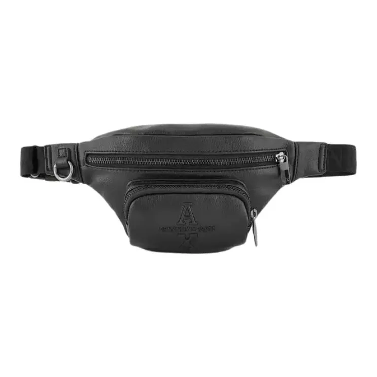 ARMANI EXCHANGEAE Polyester One Shoulder Crossbody Fanny Pack Men's Black