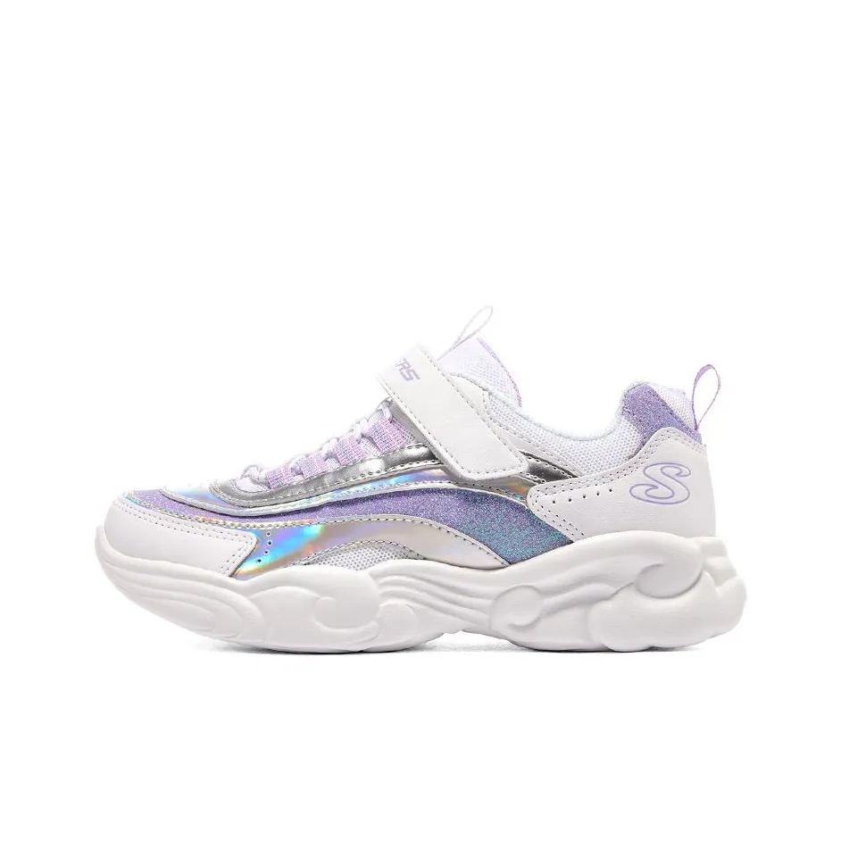 Skechers Unicorn Storm Low Топ Детская Беговая Обувь Белый Фиолетовый