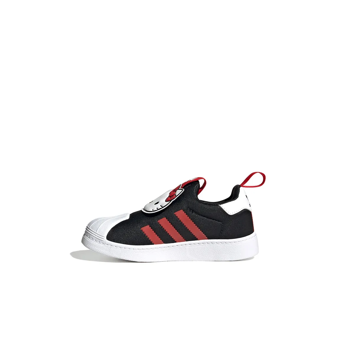 Hello Kitty x Adidas Originals SUPERSTAR 360 Low Топ Детские Скейтбординги Красный Белый Черный KIDS