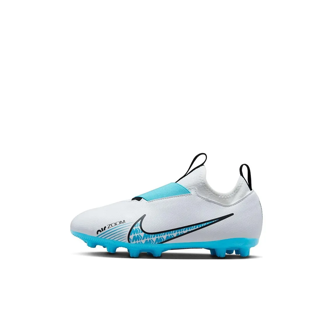 Nike Air Zoom Vapor 15 Academy HG Low Топ Детские футбольные бутсы Сине-белый KIDS