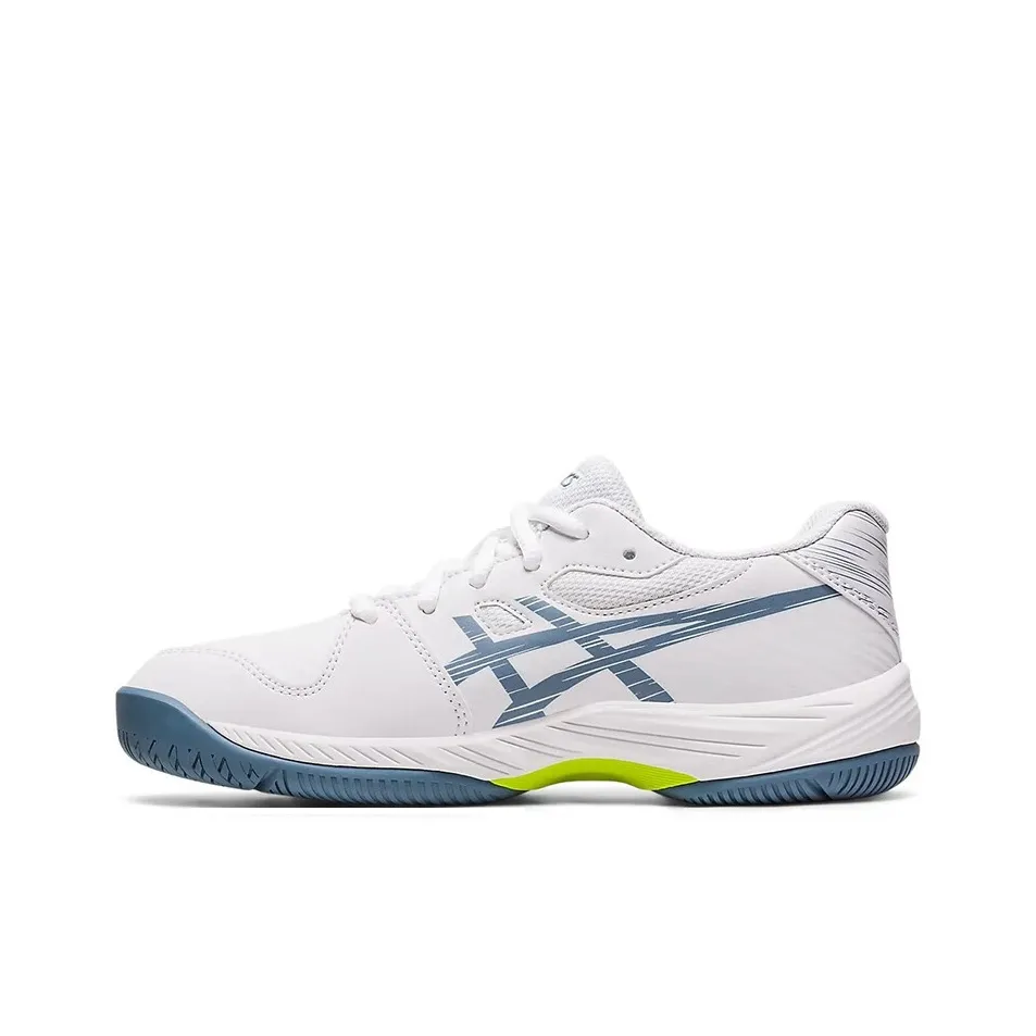 Asics Gel Game 9 Low Top Kids' Training Shoes White Blue Teenagers