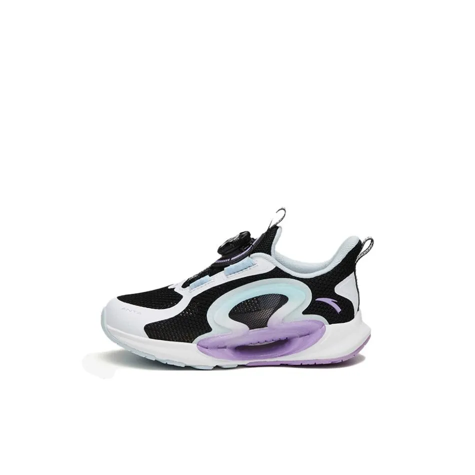 Antakids Ежемесячные противоскользящие устойчивые к истиранию низкие топ беговые кроссовки Белый фиолетовый для детей 3-7 лет