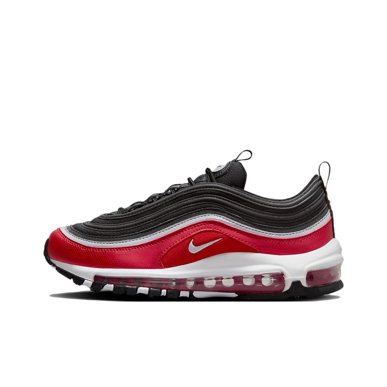 Nike Air Max 97 SE Black Silver Varsity Red GS