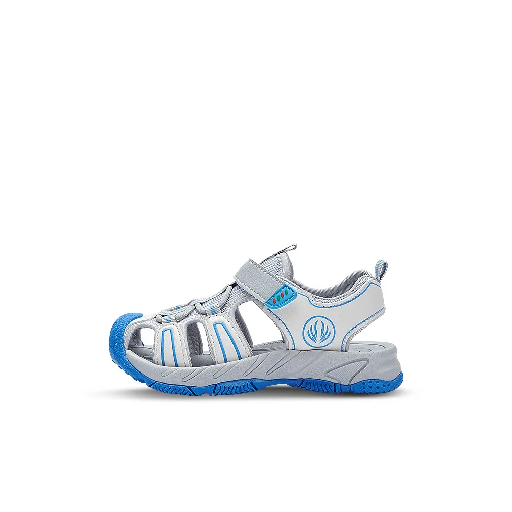 LIANGXIAOJI Детские сандалии серо-белые синие для малышей