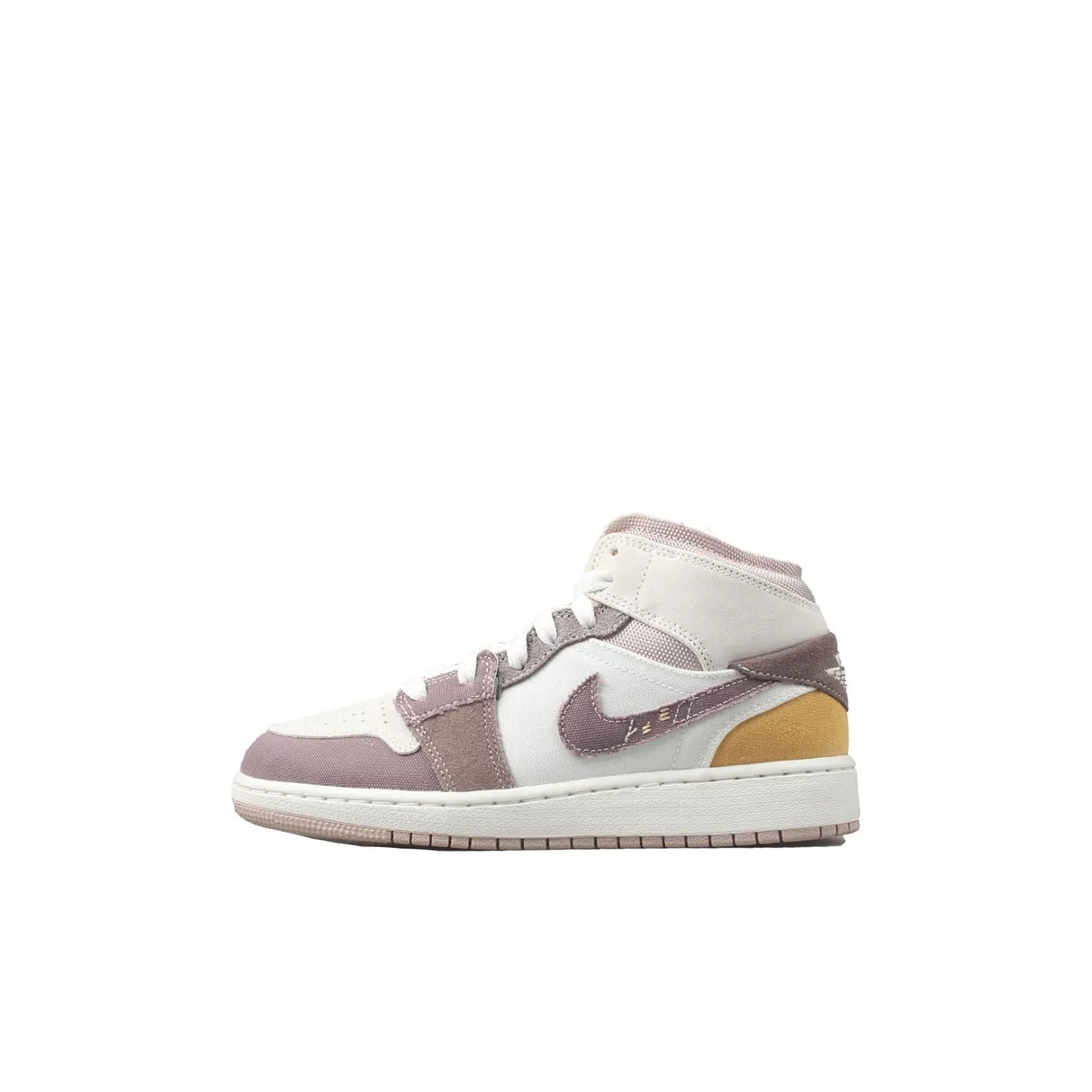 Jordan Kids Air Jordan 1 Mid SE Craft "Inside Out - Taupe Haze" Sneakers