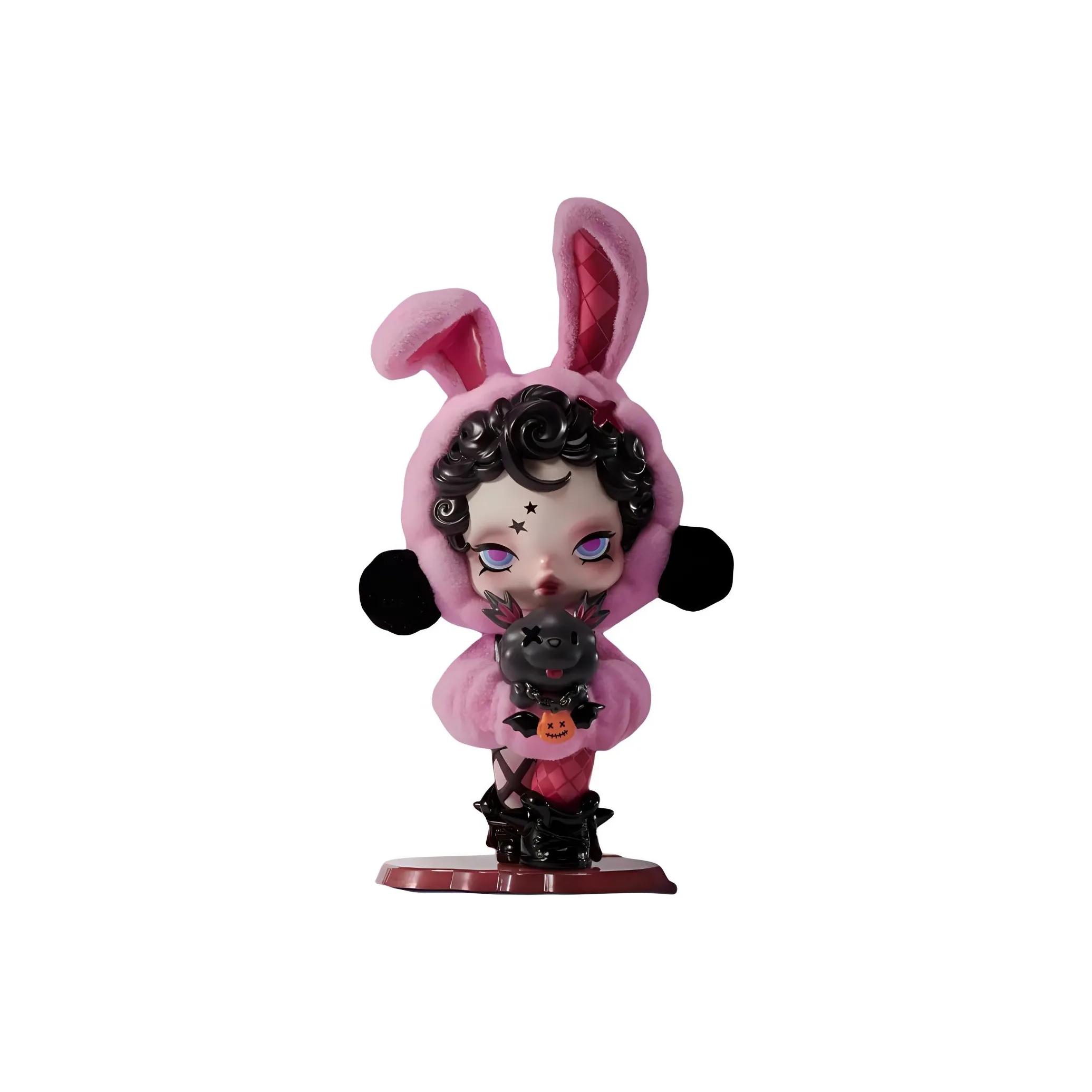 POP MART Skullpanda Хэллоуин Фигурка Visitora в прозрачной коробке с случайной карточкой