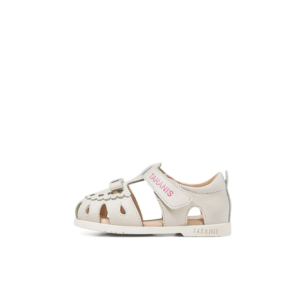 TARANIS Малыш Cut Out Принцесса Сандалии Низкий Топ Обувь для малышей Экрю Младенец И Малыш