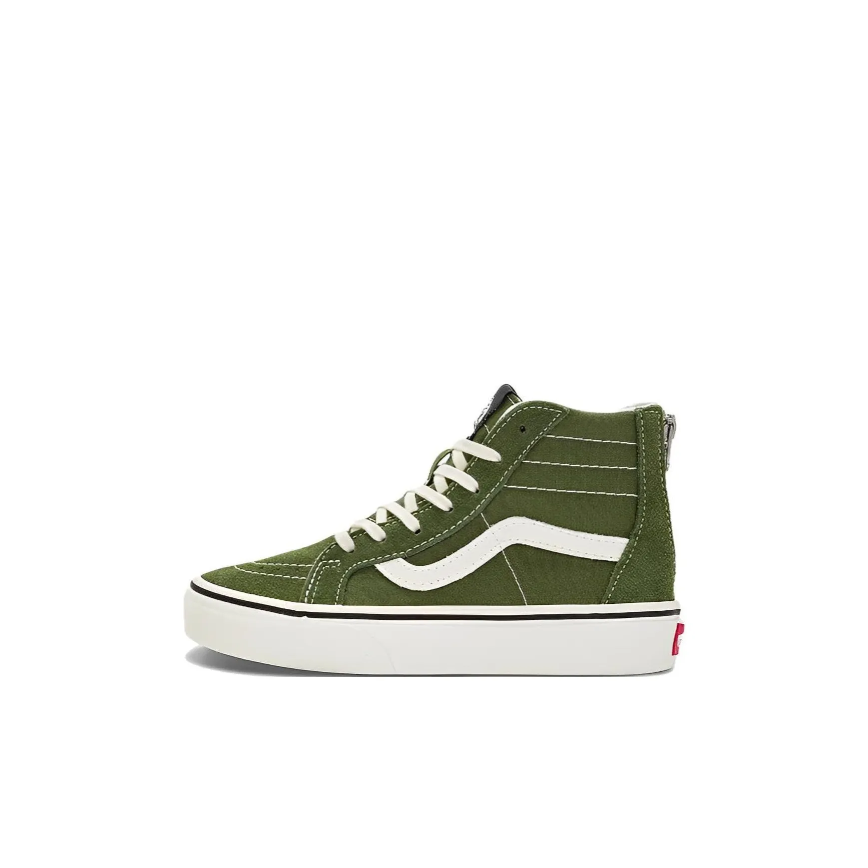 VANS SK8 Zip Амортизация Износостойкие Высокие Кеды для Детей Скейтбординг Зеленые для Возраста 3-7 Лет