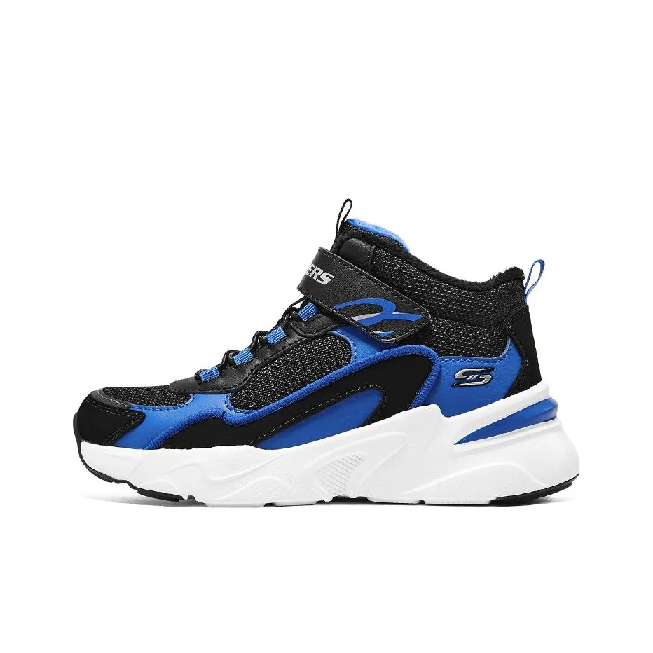 Skechers BOBS BAMINA Anti KICK Детские повседневные туфли Черный Синий Подростки