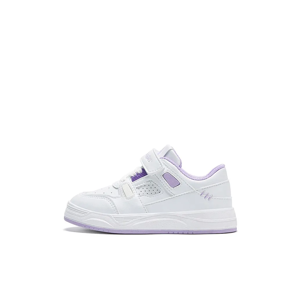 Hush Puppies Anti Slip Wear Resistant Low Top Kids' Skateboarding Shoes Purple Kids'