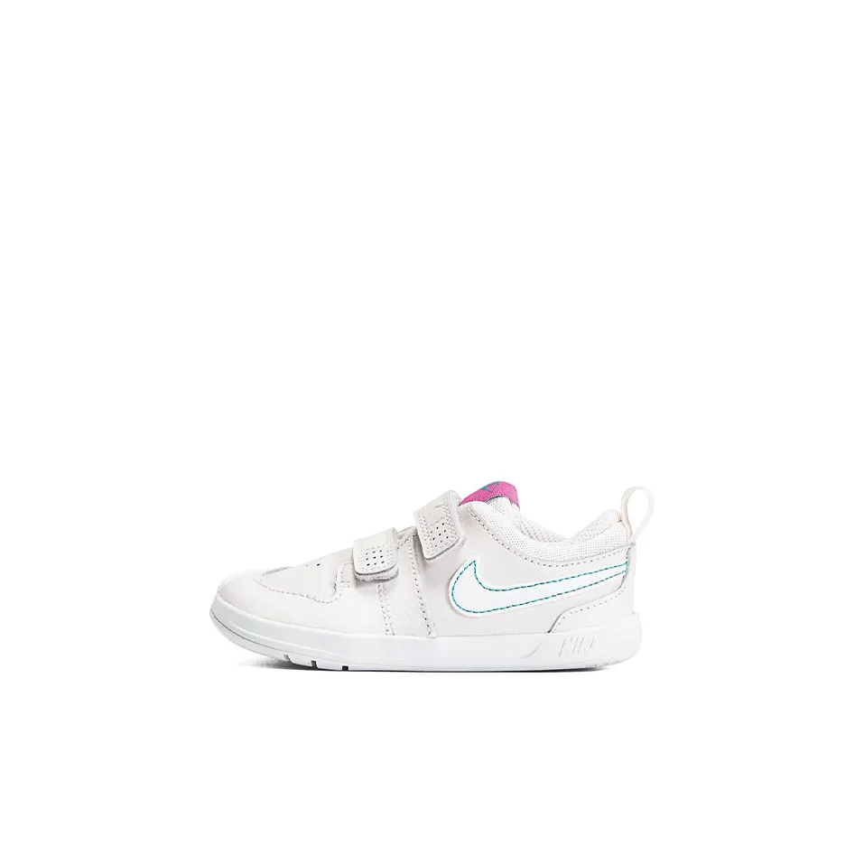 Nike Pico 5 TDV Устойчивый к истиранию Дышащий Низкий Топ Обувь для малышей Белый Розовый Для младенцев и малышей