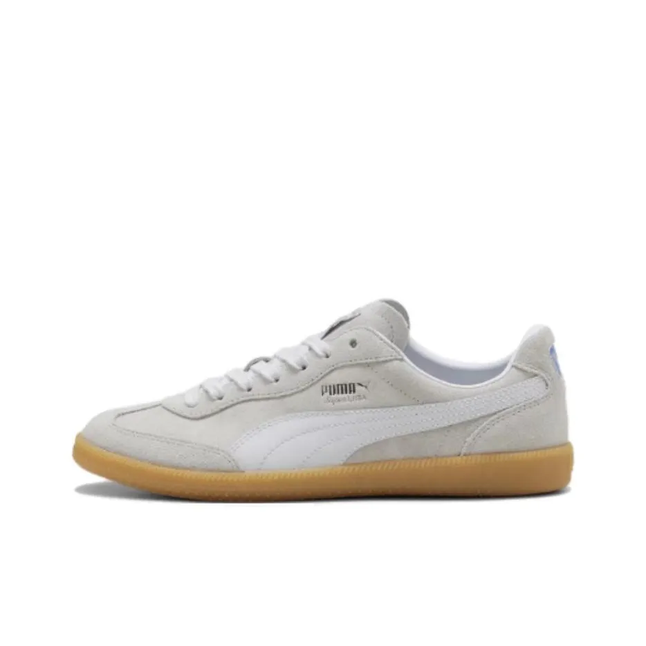 PUMA Anti Slip Wear Resistant Low Top Skateboard Shoes Unisex Gray White