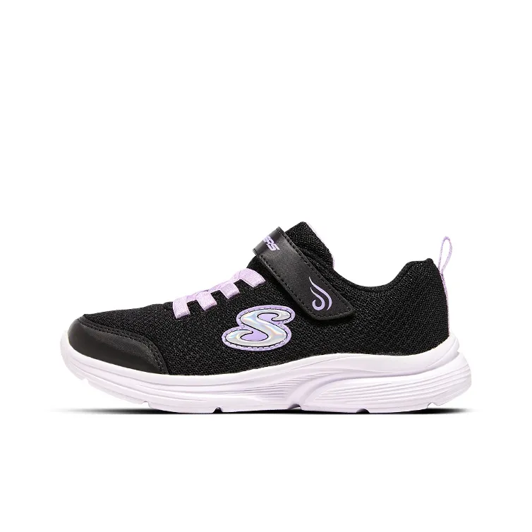 Skechers Wavy Lites Low Топ Детская Беговая Обувь Черная