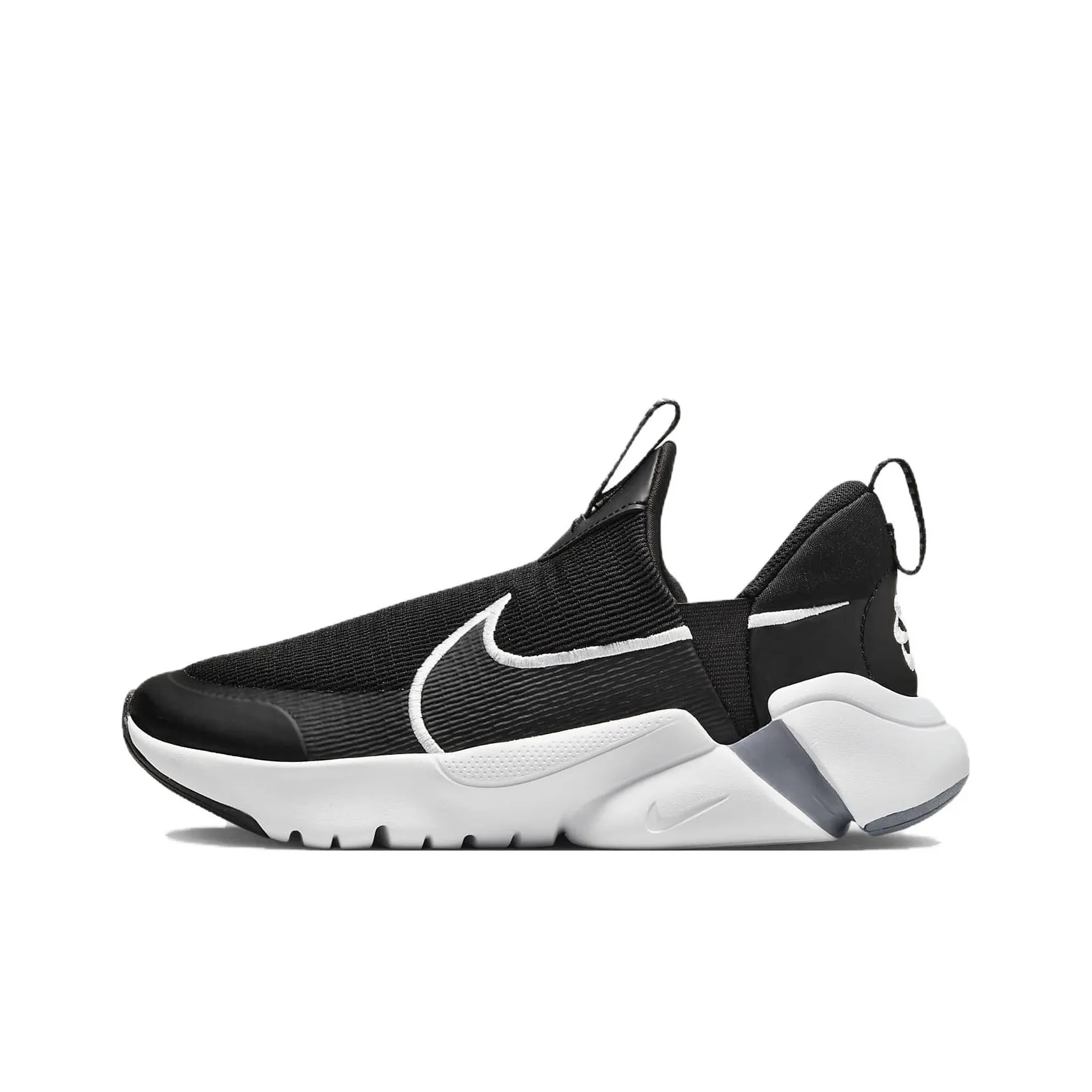 Nike Flex Plus 2 Abrasion Resistant Breathable Low Top Kids' Running Shoes Black