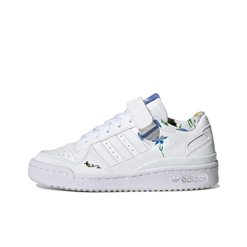 Adidas Originals FORUM Детские Скейтбординги Низкий Топ Школьный возраст