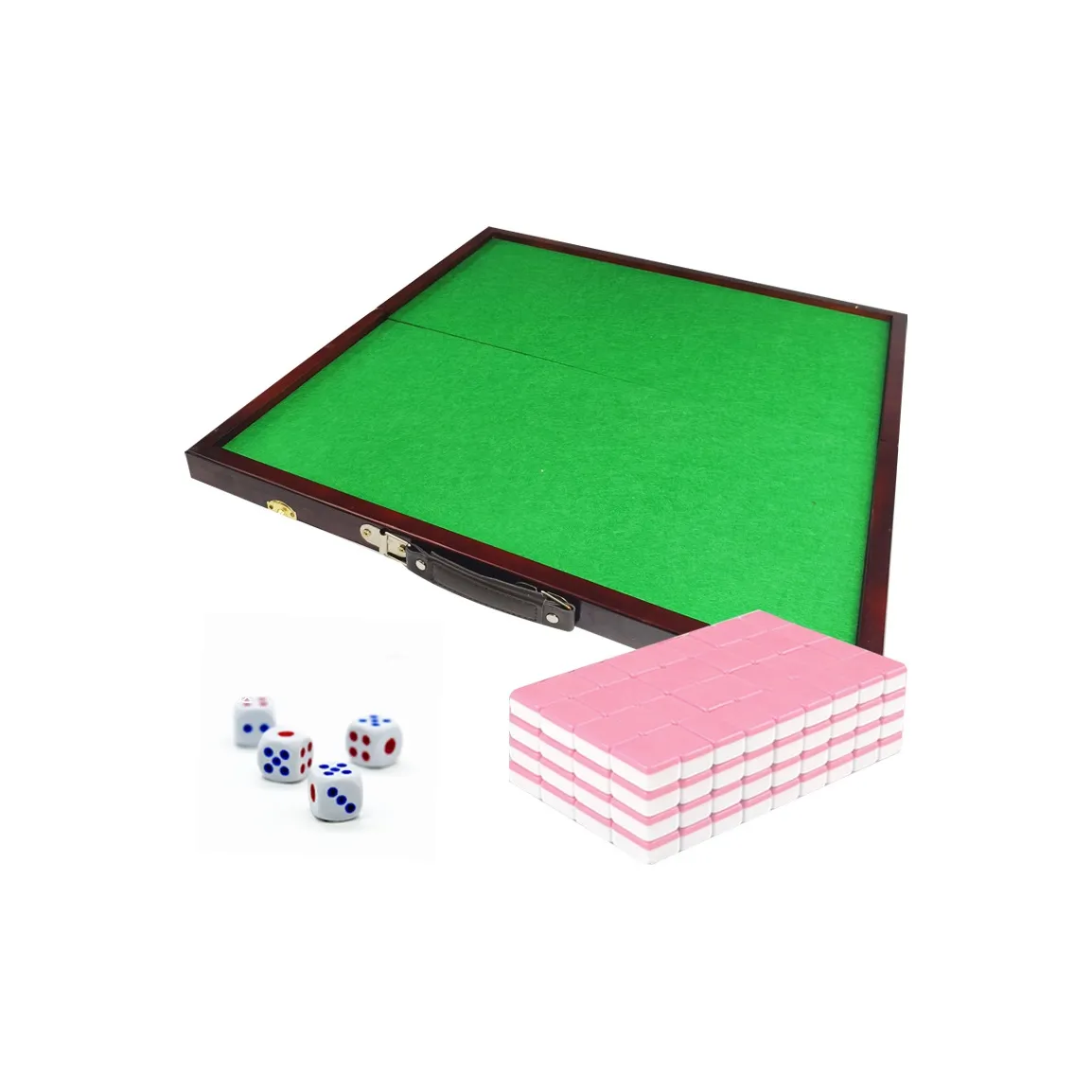 SHENGYU Mini Mahjong Table With Folding Design Cute Mini Travel Tag Board Games