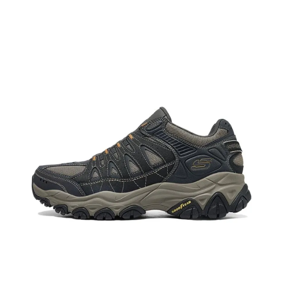 Skechers After Burn Low Top Hiking Shoes Men's Gold