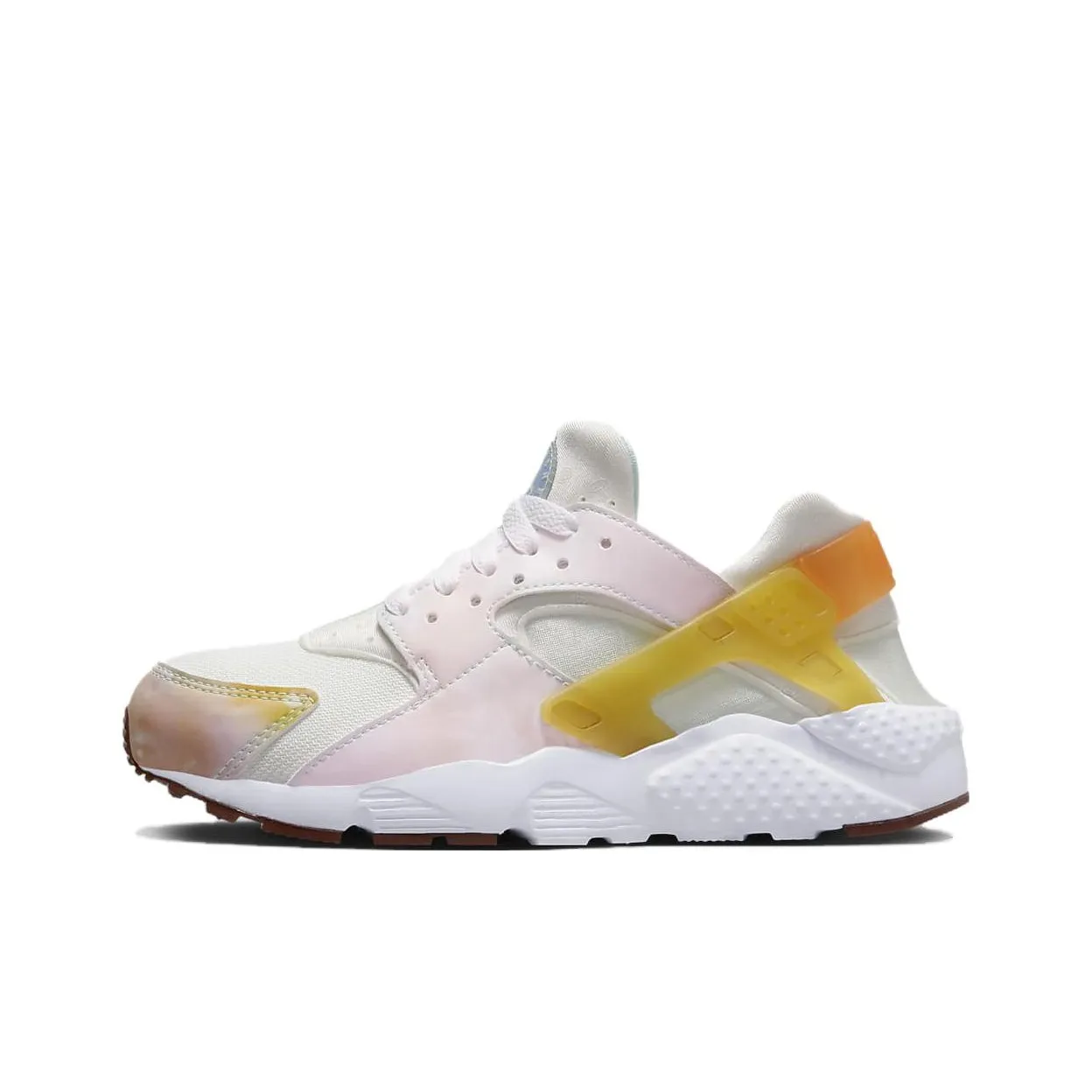 Nike Air Huarache Run GS Устойчивый к истиранию Легкий Амортизация Поддержка Низкий Топ Детская Беговая Обувь Розовый Белый