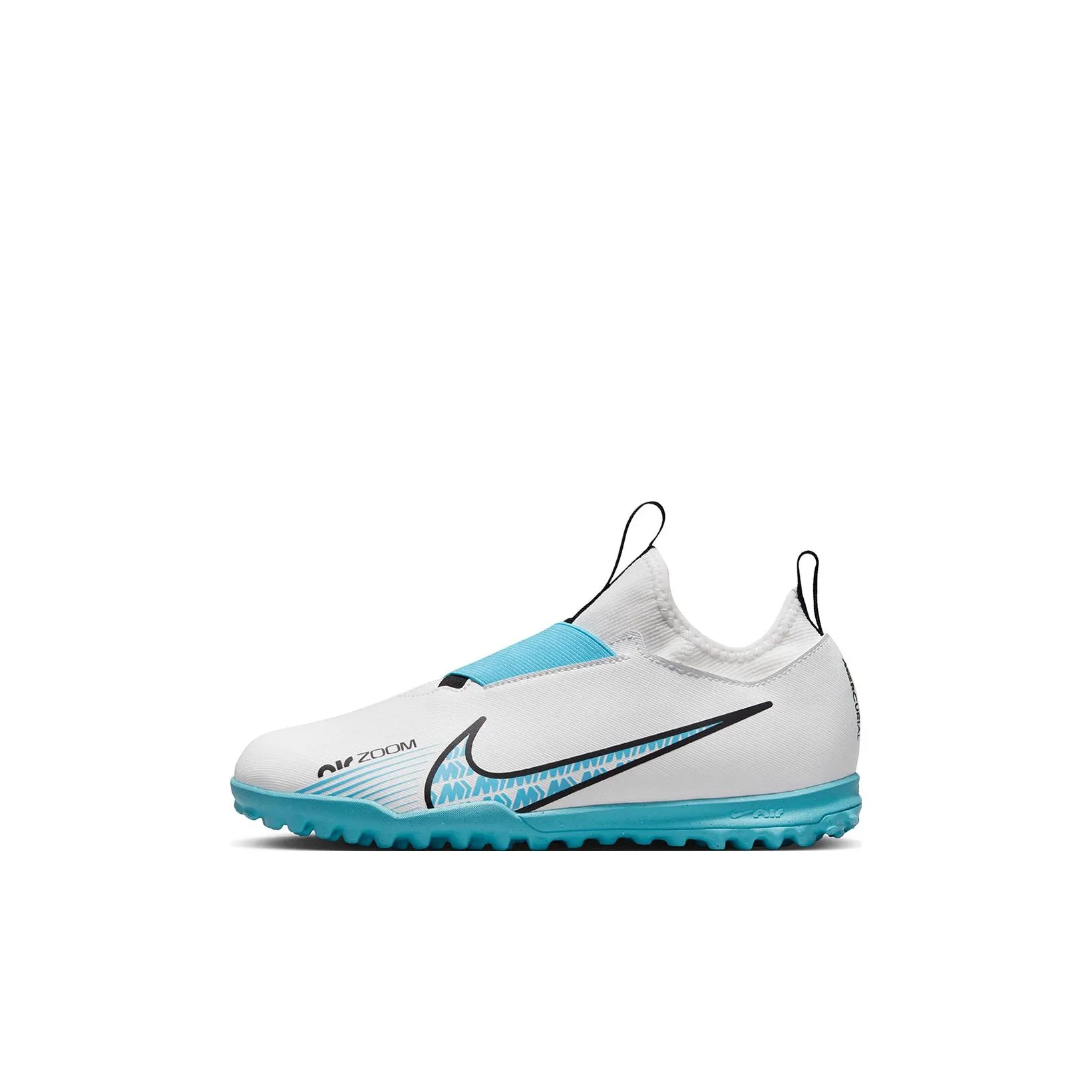 Nike Zoom Vapor 15 Academy Anti KICK Амортизация Низкий Топ Детские Футбольные Бутсы Белый Синий Детский