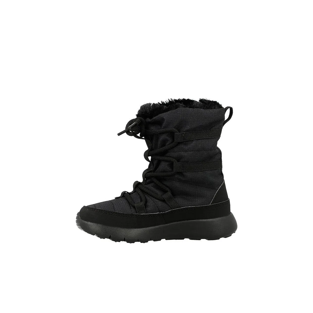 Nike Roshe One Hi TDV Abrasion Resistant Высокие Кроссовки для Младенцев и Малышей Черные Infant And Toddler