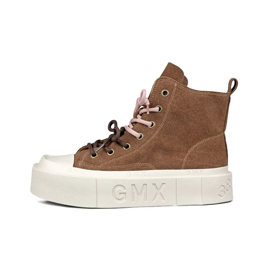 WENPU Abrasion Resistant Lightweight Height Increasing High Top Canvas Shoes Women's