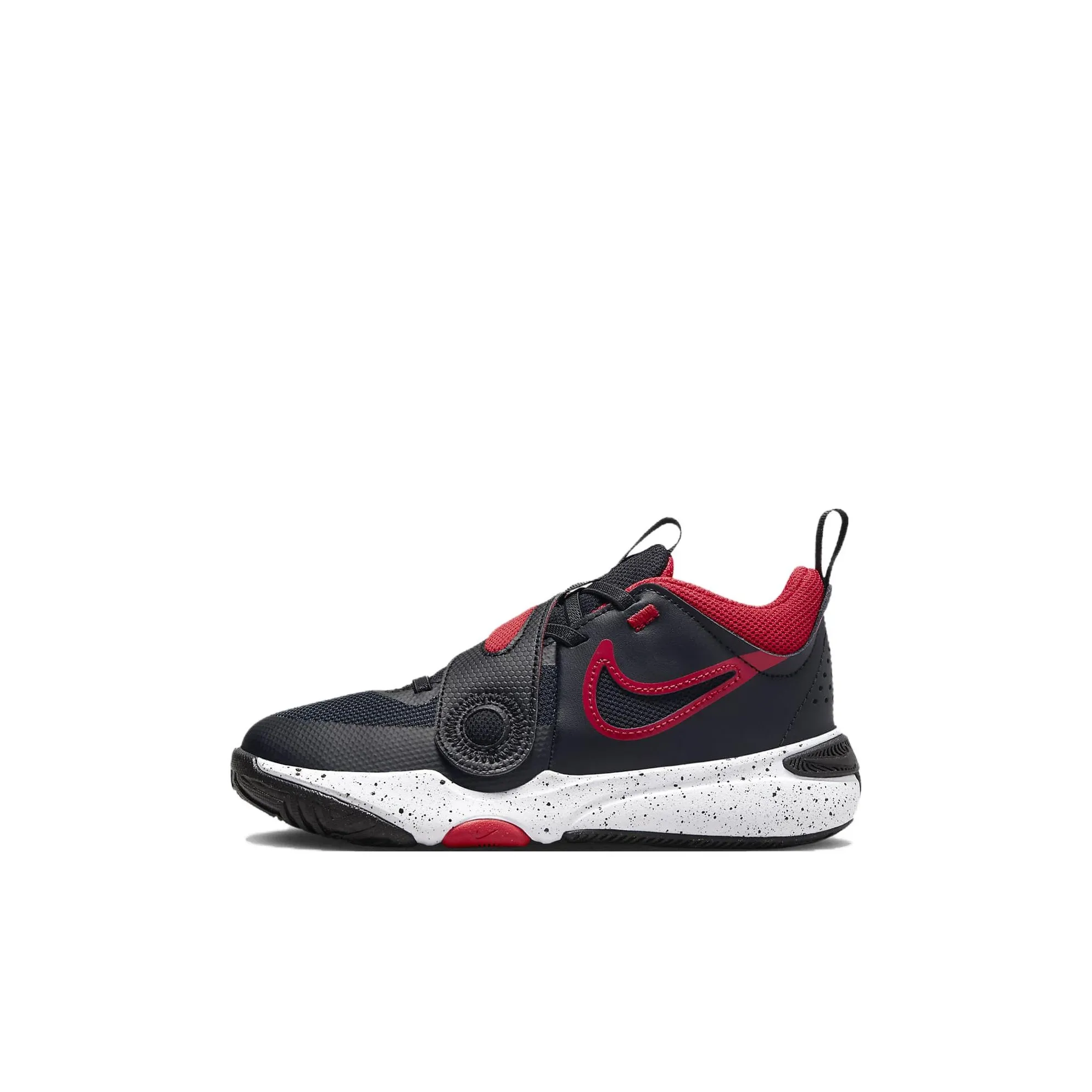 Nike Team Hustle D 11 Low Баскетбольные кроссовки Детские Черные Красные