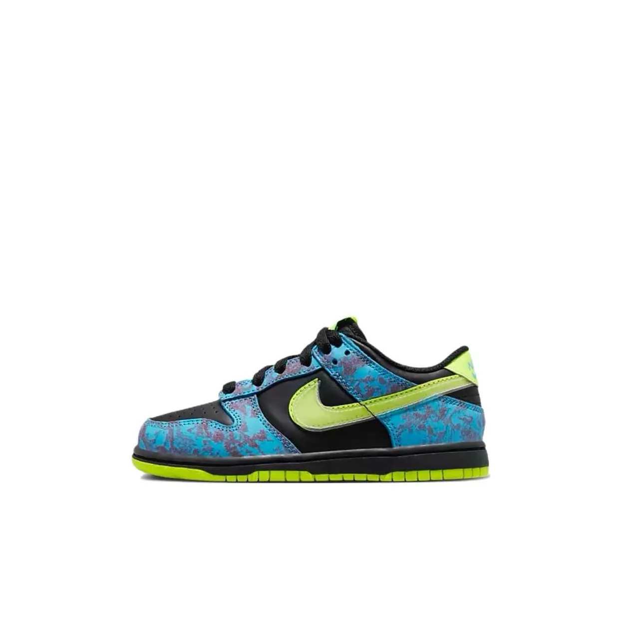 NIKE Dunk SE 2 Ps Противоскользящий Низкий Топ Скейтборд Кроссовки Синий Черный Для детей 3-7 лет