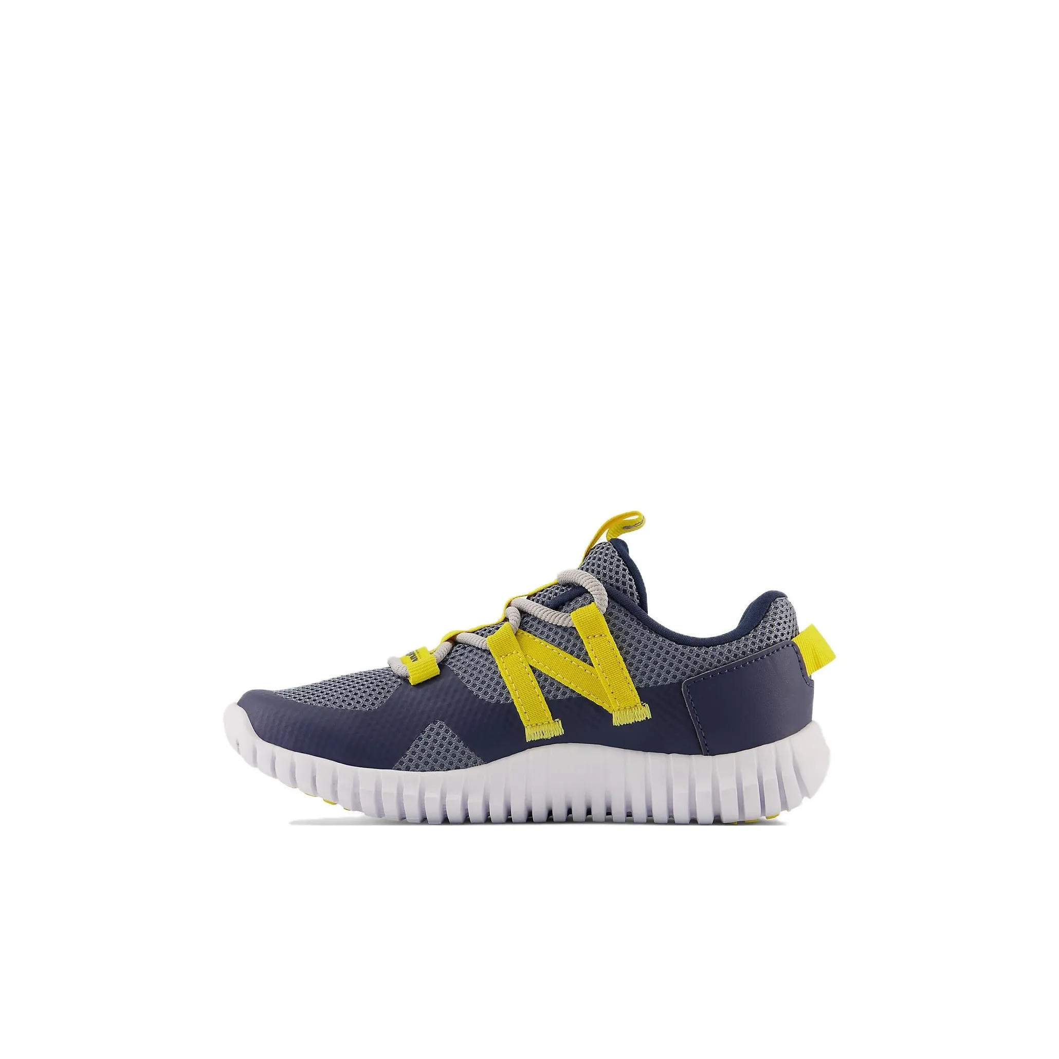 New Balance NB PLAYGRUV V2 Bungee Low Беговые кроссовки для детей Серый Белый Желтый