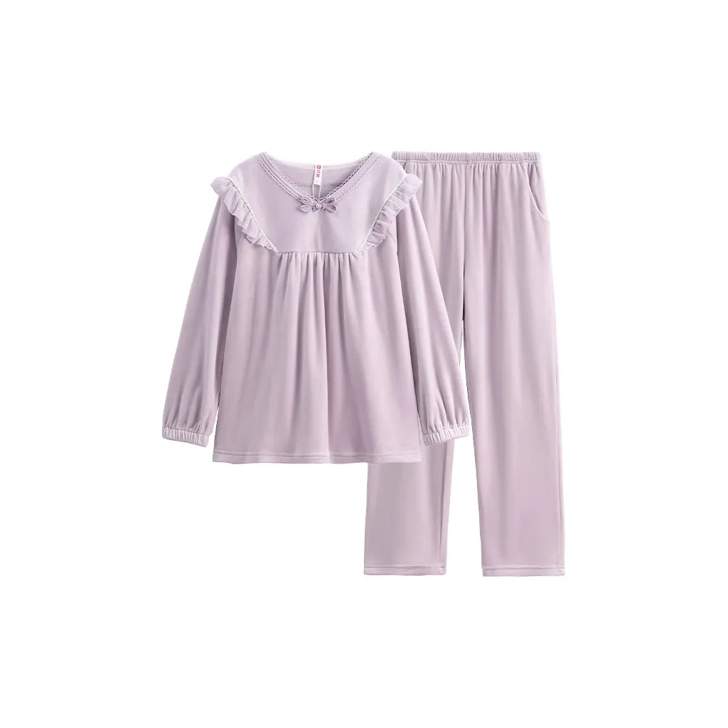 FENTENG Пижамный комплект женский романтический фиолетовый