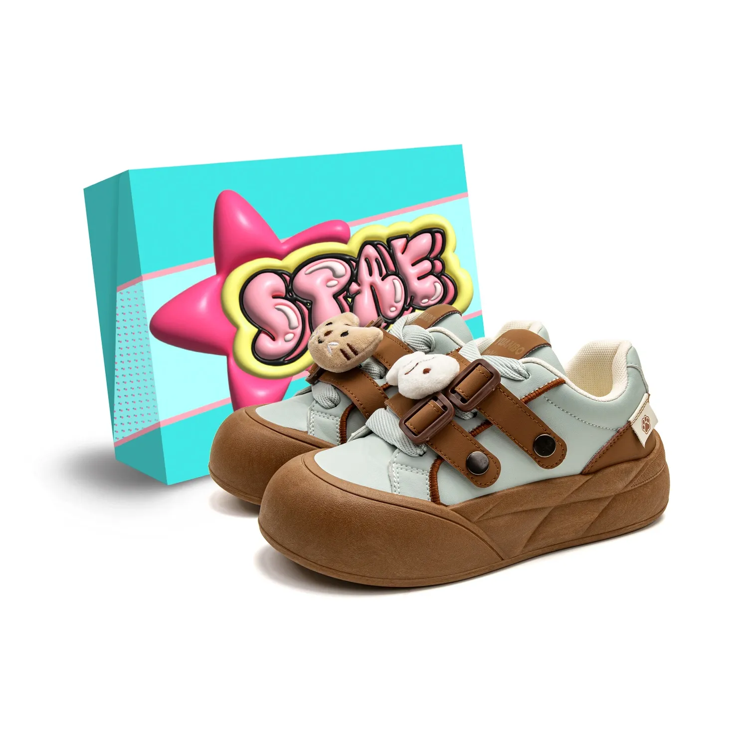 STAE Height Increasing Support Wear-Resistant Lightweight Low-Top Skateboard Shoes Women's