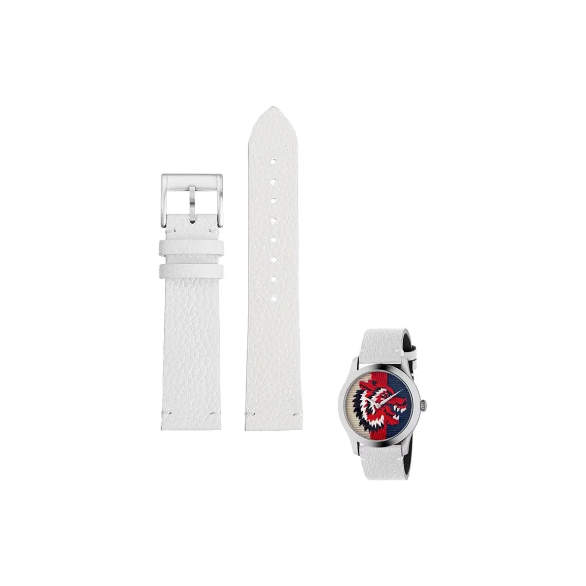 Craftsman Watch Bands Compatible SHOULDER gucci YA1264065 Bee Embroidery GUICHI 1264067 Genuine Leather Hand Strap 20m Unisex