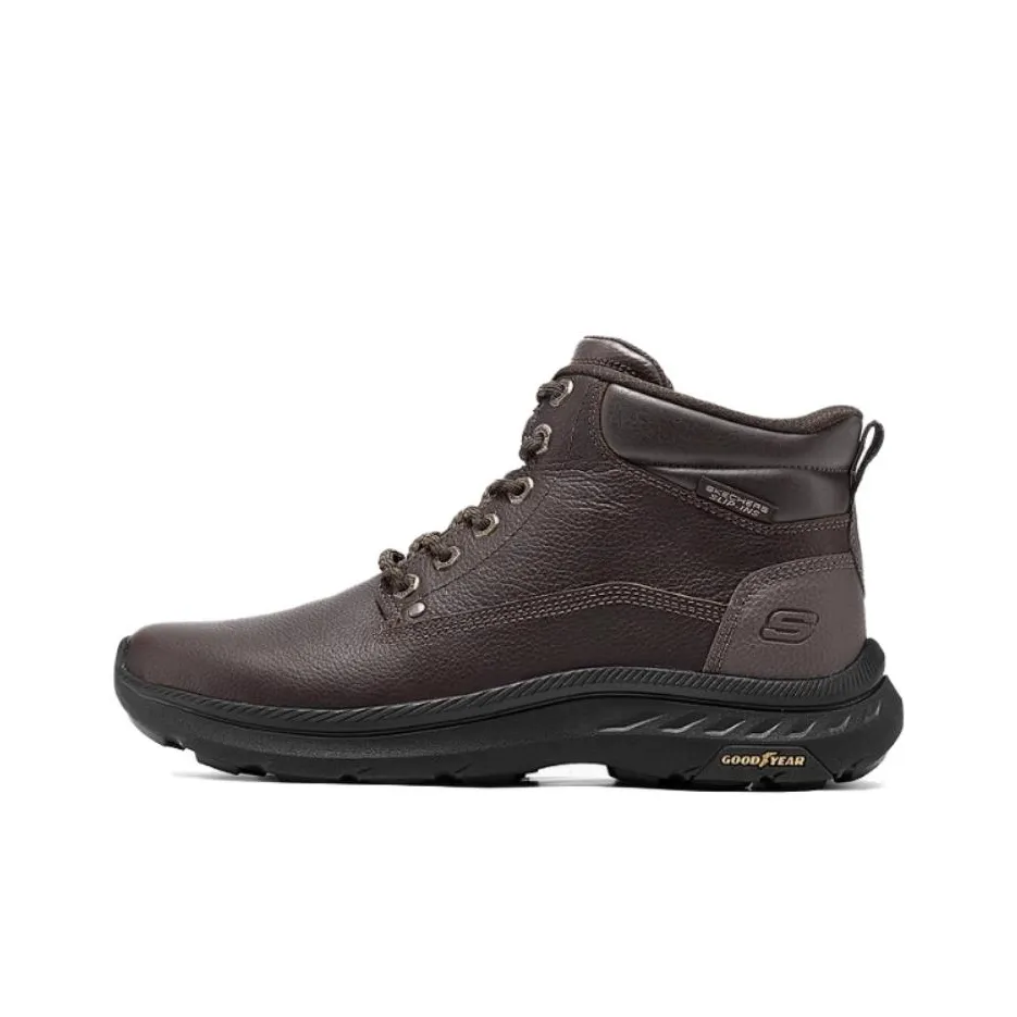 SKECHERS MENS USA Высокие Топы Casual Мужские Красный Коричневый