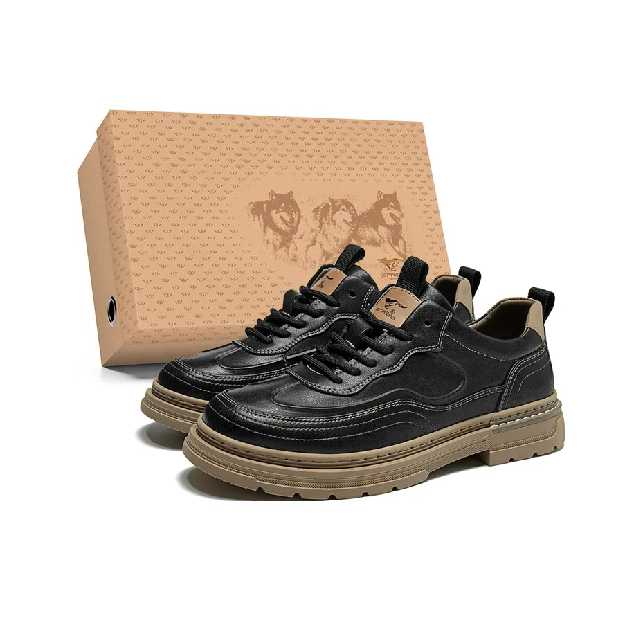 SEPTWOLVES Рабочие ботинки Мужской Черный Абрикос