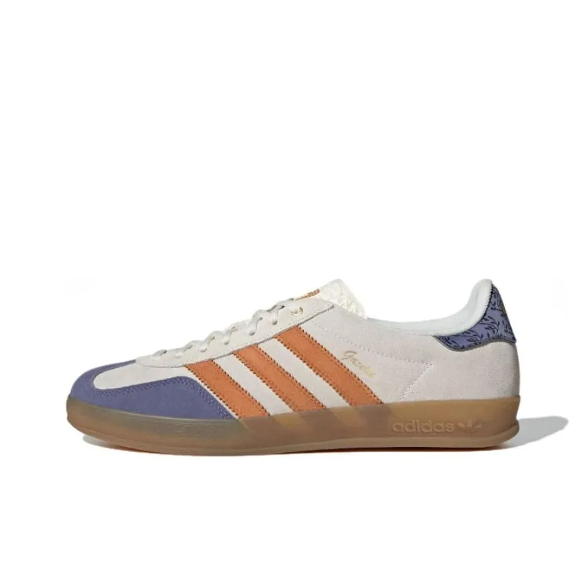 Adidas Gazelle Indoor Cream White Blue Orange