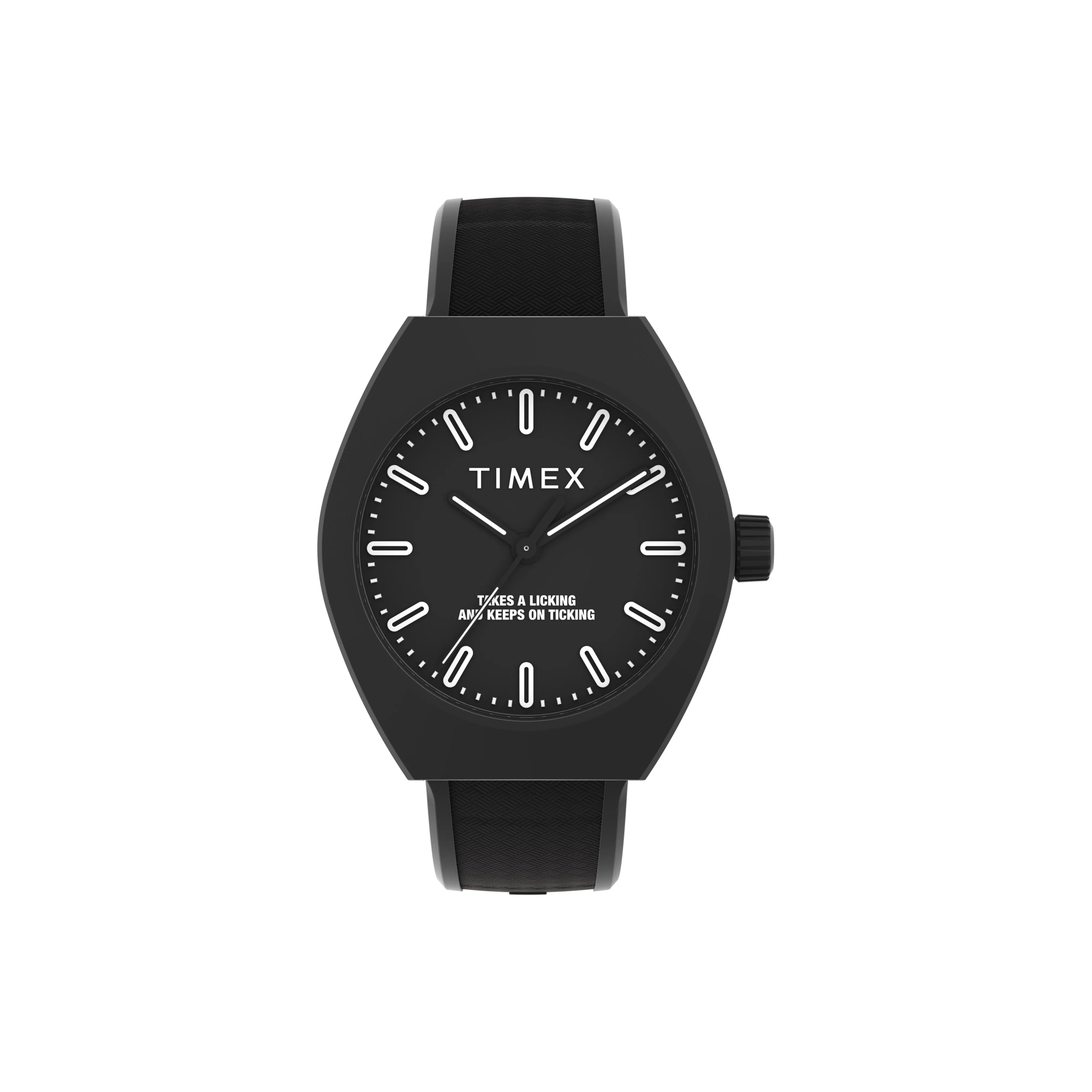 TIMEX Кварцевые часы черный циферблат унисекс