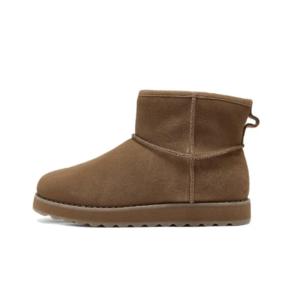 Skechers Термические носки Crew Snow Boots Женские Каштановый