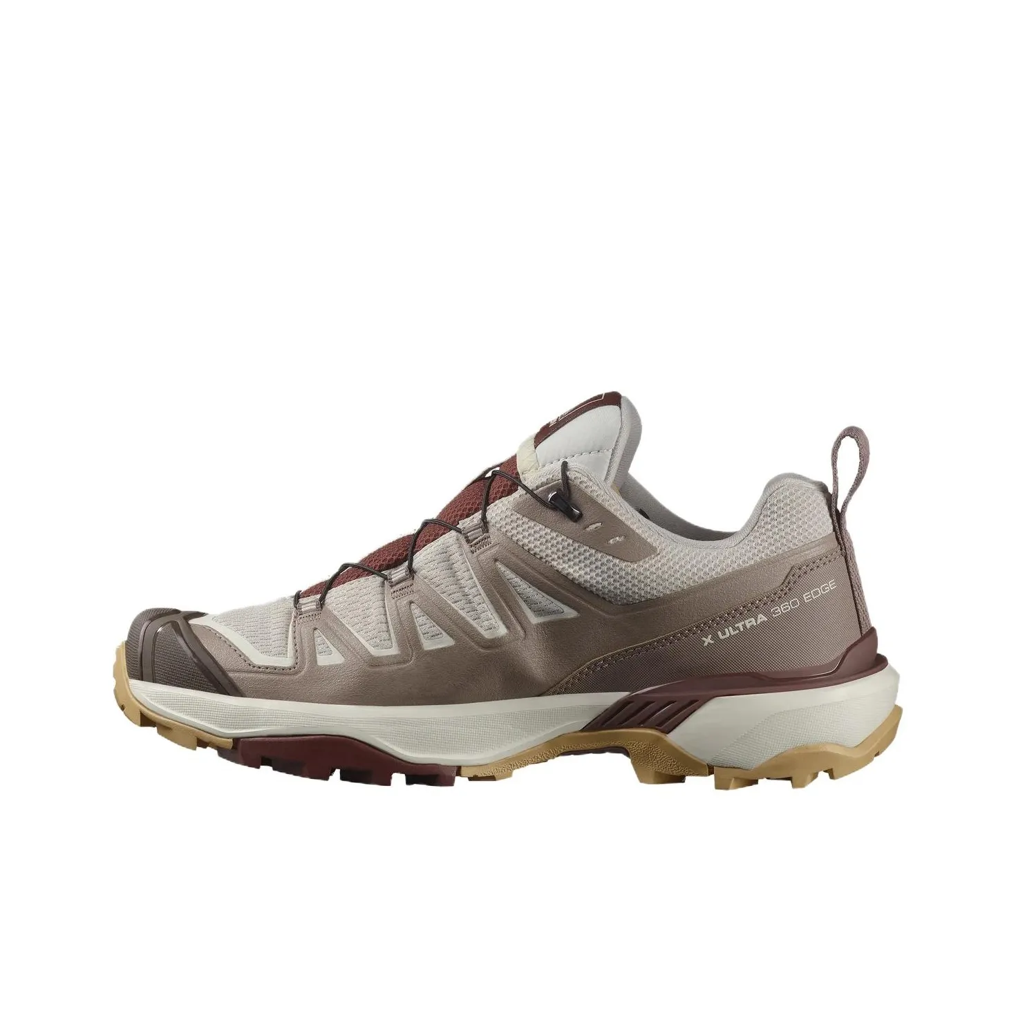 Salomon X Ultra 360 Slip-on Устойчивый к истиранию Низкий Топ Походная обувь Женская Бежевая