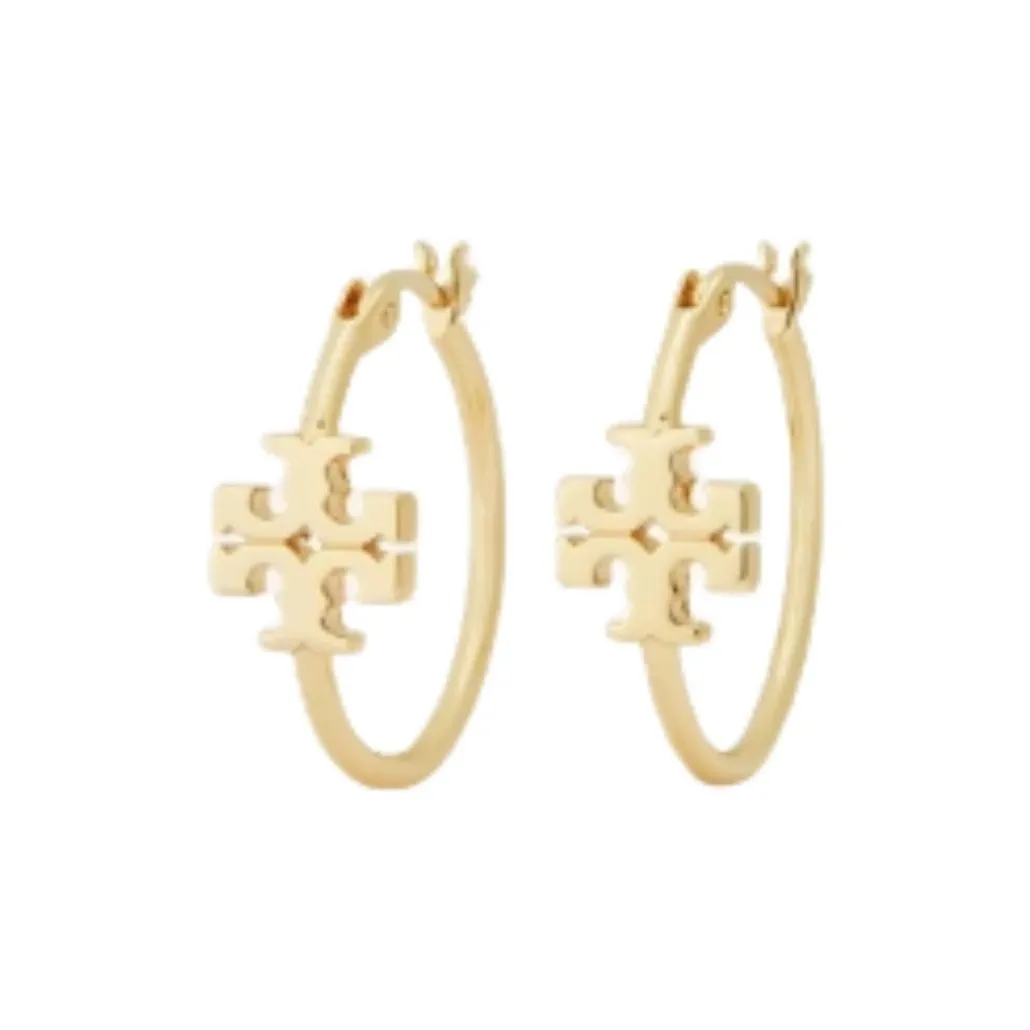 Tory Burch Brass Earrings Унисекс Золото