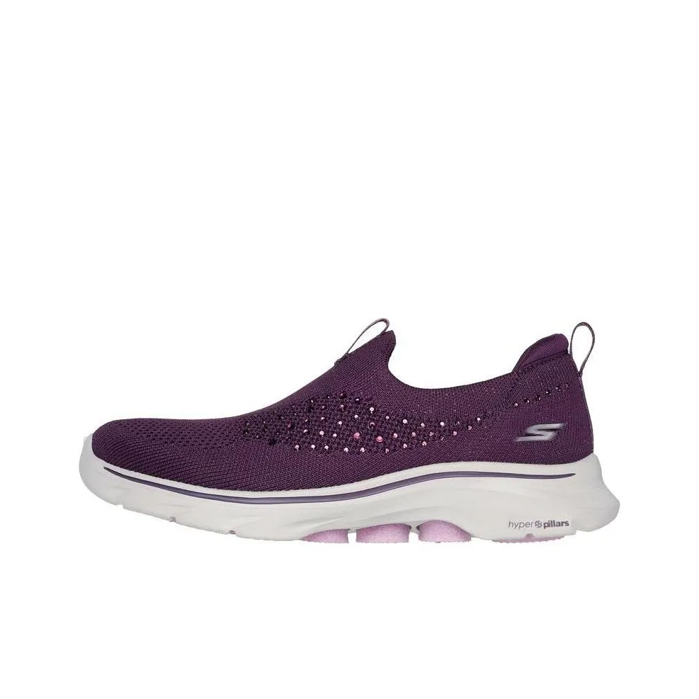Skechers GO WALK 7 Low Top Casual Shoes Women's Dark Pink