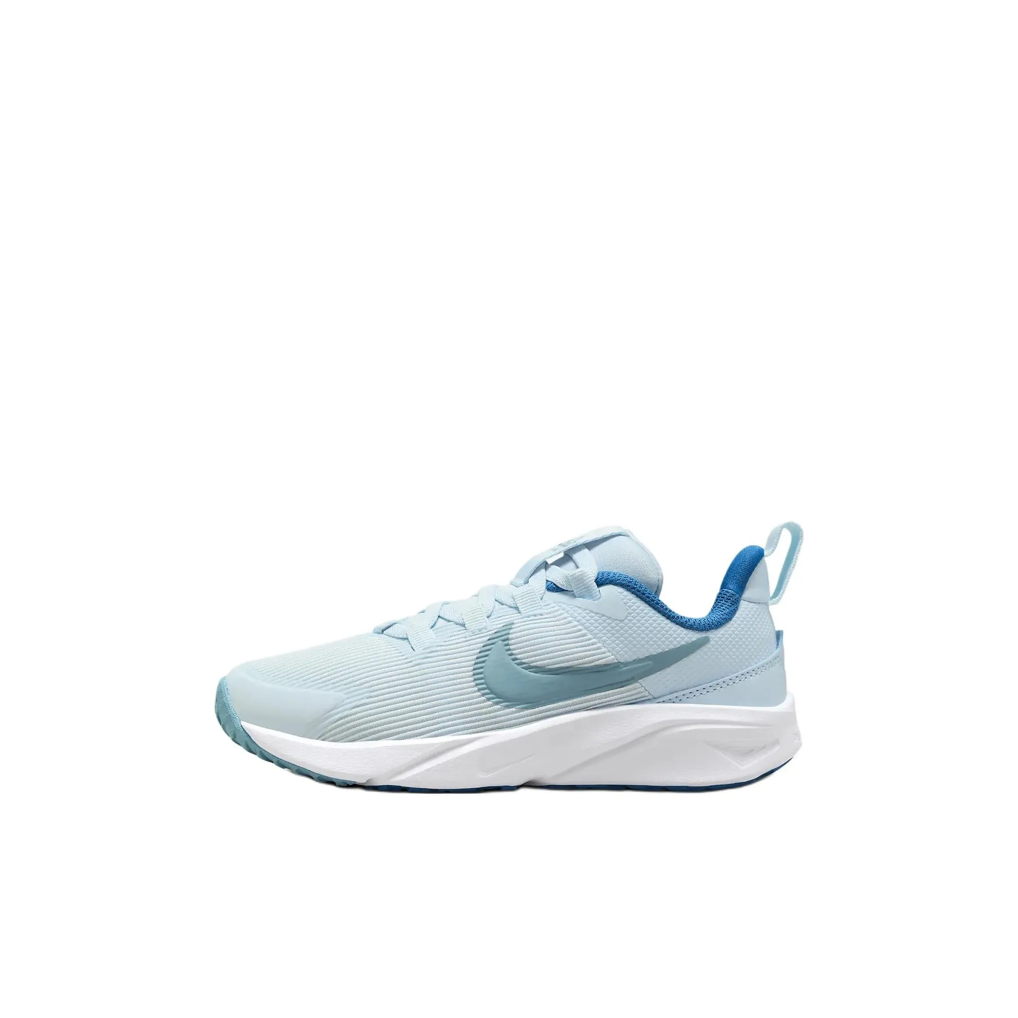 Nike Star Runner 4 Устойчивый к истиранию Дышащий Амортизирующий Противоскользящий Низкий Топ Детская Беговая Обувь Светло-Синий Детский