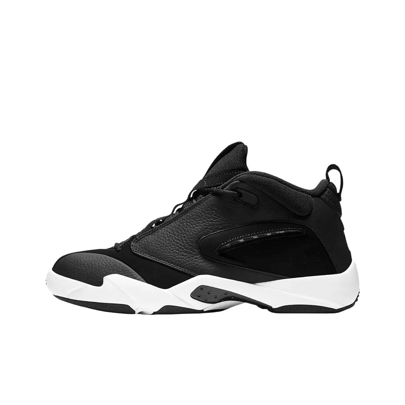 Jordan Jumpman QUICK 23 Амортизация Износостойкий MID Топ Баскетбольные кроссовки Мужской Черно-белая панда