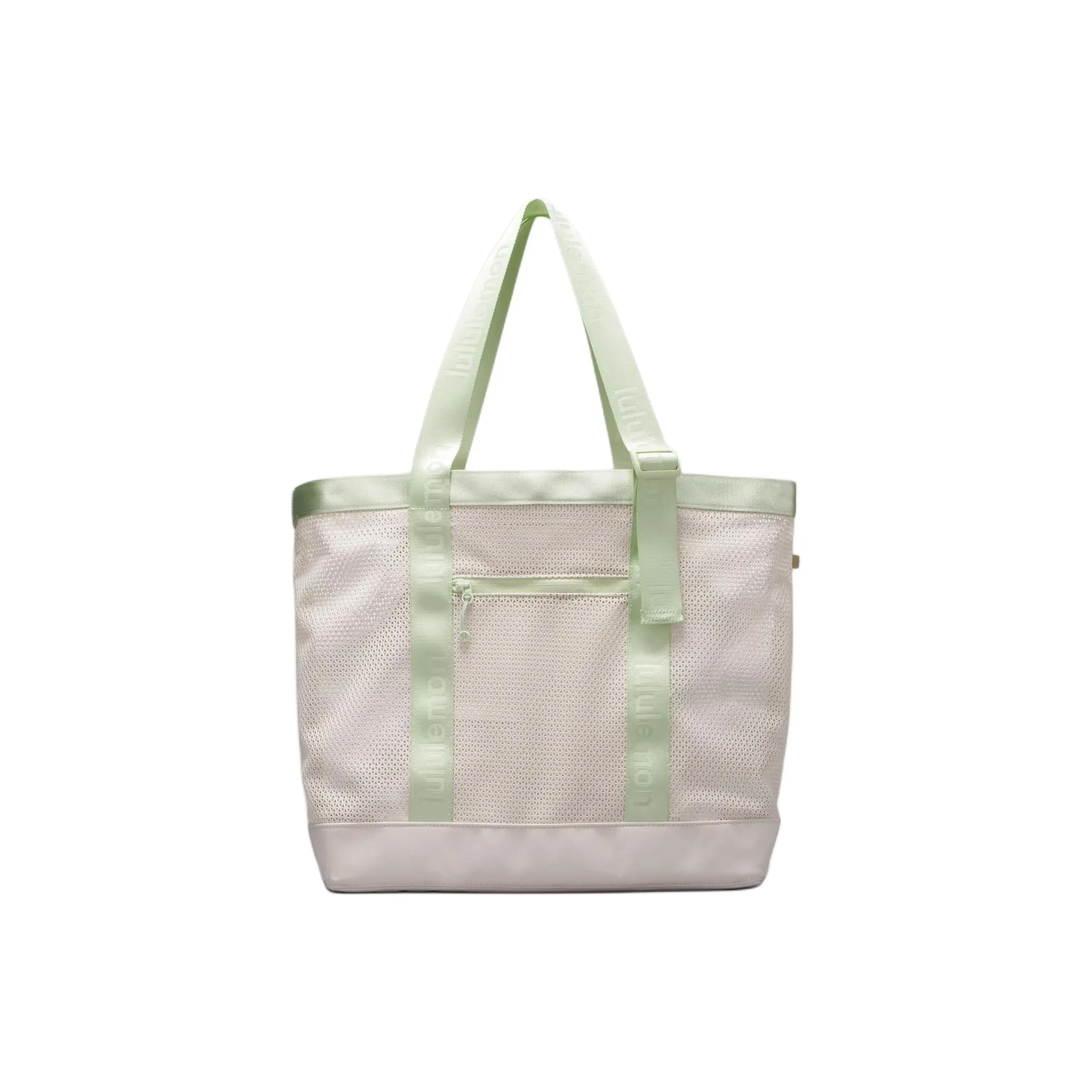 Lululemon Polyester Handbag, Shoulder Bag Regular Women's Albumin & Kohlrabi Green & Camel
