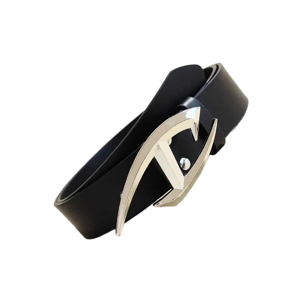 JKEM Ремни из ПУ (полиуретана) кожа унисекс 3,8 см