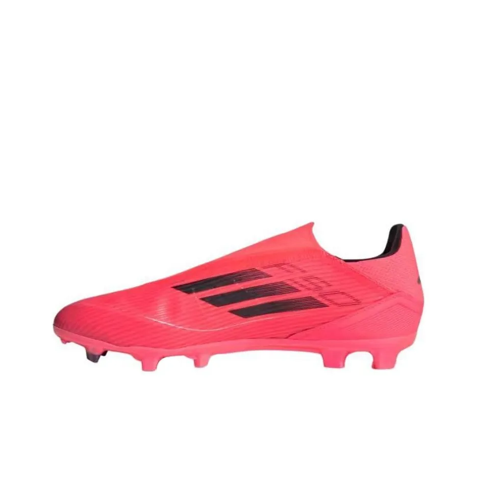Adidas F50 League Laceless Firm/Multi Ground Turbo Aurora Black Platinum Metallic